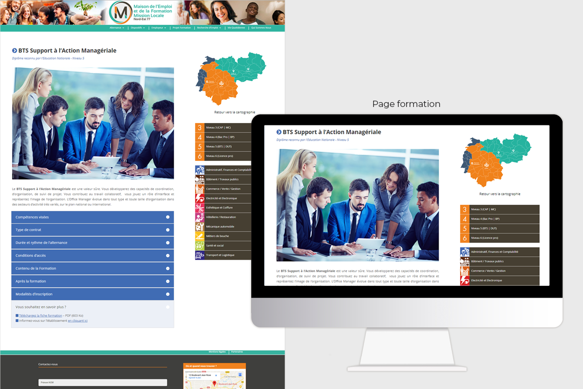 Cartographie de l'alternance - Recherche par Formation