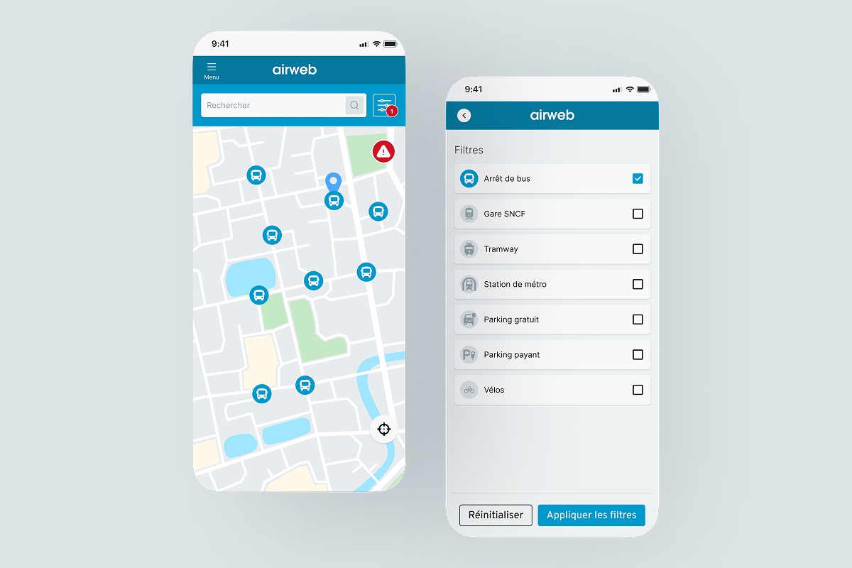 SCOOP - Accueil et filtres